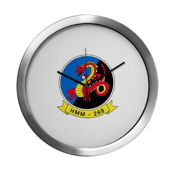 MMHS268 - M01 - 03 - Marine Medium Helicopter Squadron 268 - Modern Wall Clock - Click Image to Close